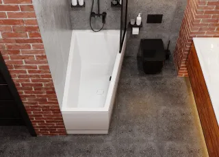 Акриловая ванна VagnerPlast Cavallo Offset VPBA169CAV3PX-04 правая 160x90см белый